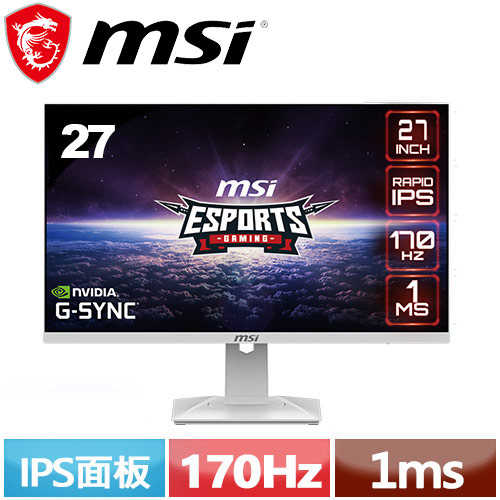 MSI微星 27型 Optix G274QRFW 電競螢幕