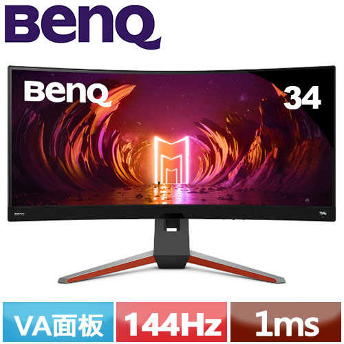 BenQ明基 34型 MOBIUZ EX3410R 曲面遊戲螢幕 