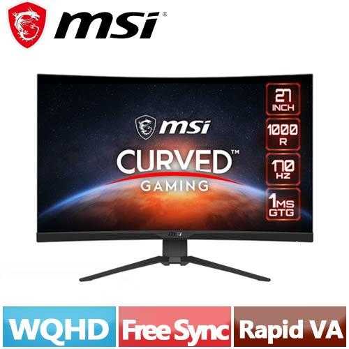MSI微星 27型 MAG 275CQRF-QD 曲面量子點電競螢幕