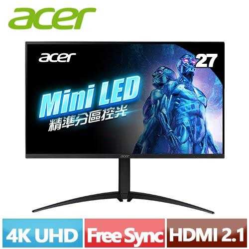 ACER宏碁 27型 XV275K P3 4K電競螢幕