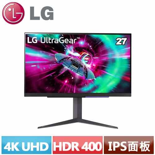 LG 27型 UltraGear 27GR93U-B 專業玩家電競顯示器
