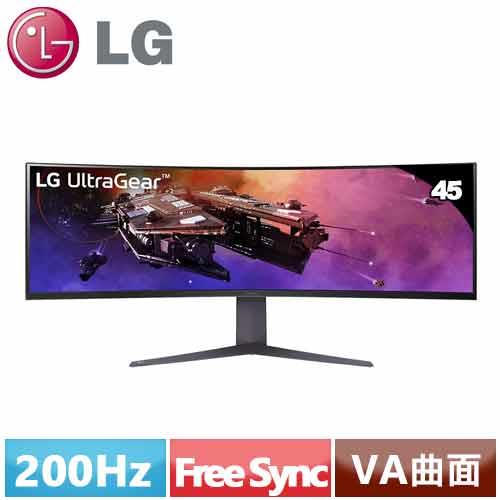 LG 45型 UltraGear 45GR75DC-B 曲面電競螢幕