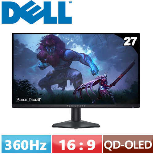 DELL 27型 Alienware QD-OLED 顯示器 AW2725DF買就送好禮