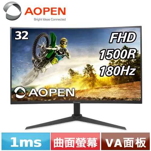 AOPEN 32型 32HC5QR S3 曲面電腦螢幕
