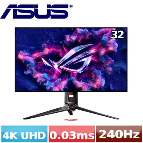 ASUS華碩 32型 OLED PG32UCDP USB-C 4K 電競顯示器