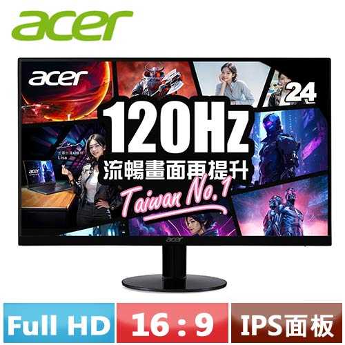 ACER宏碁 24型 SA240Y G0 無邊框螢幕