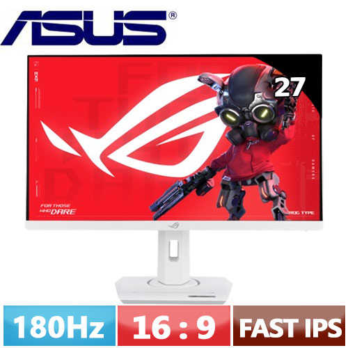 ASUS華碩 27型 ROG Strix XG27ACS-W USB-C 電競顯示器 白色