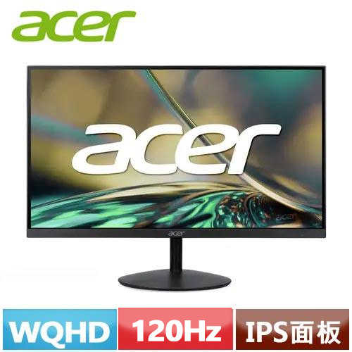 ACER宏碁 27型 SA272U G0 2K 超薄護眼螢幕原價 4299 (省 611)