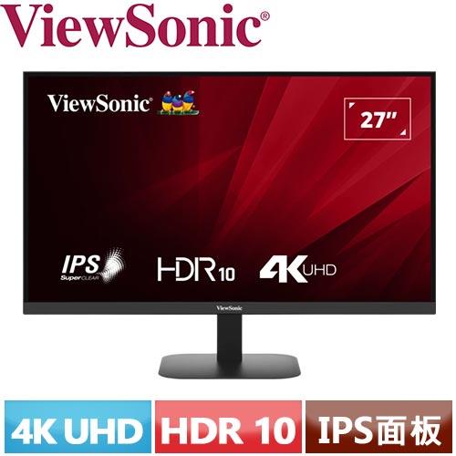 ViewSonic優派 27 型 VA2708-4K-MHD 4K UHD 顯示器