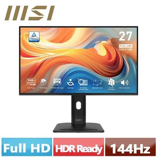MSI微星 27型 PRO MP275PG E14 旋轉護眼顯示器