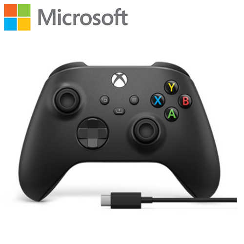 Microsoft 微軟 Xbox 搖桿 無線控制器 磨砂黑 + USB-C 纜線