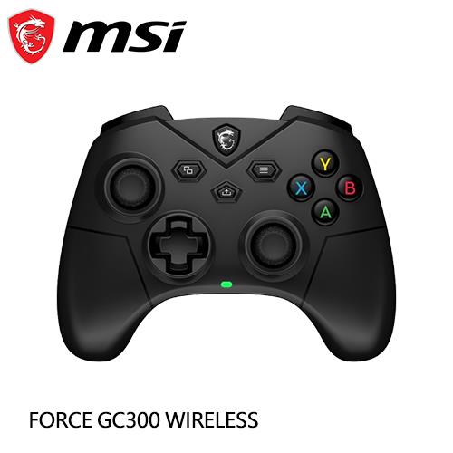 MSI 微星 FORCE GC300 WIRELESS 三模無線搖桿控制器 黑