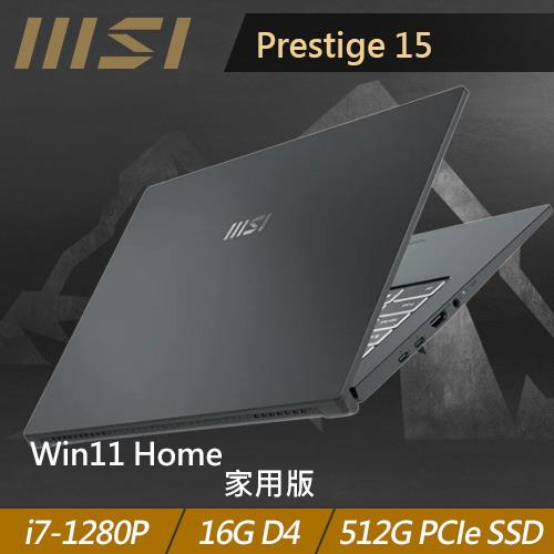 MSI微星 Prestige 15 A12SC-004TW 15.6吋商務筆電