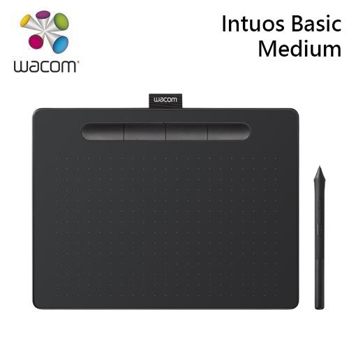 Wacom Intuos Basic Medium 繪圖板 入門版 黑-CTL-6100/K1-C送百元禮券、散熱墊