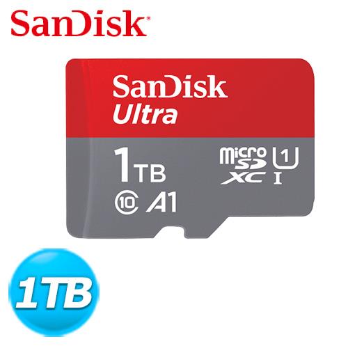 SanDisk Ultra microSDXC UHS-I A1 1TB 記憶卡