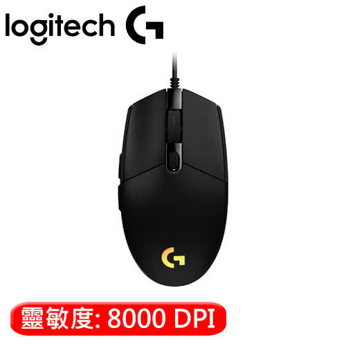 Logitech 羅技 G102 炫彩遊戲滑鼠 黑