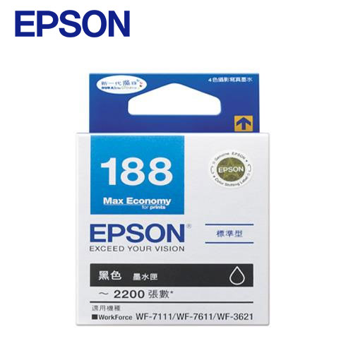 EPSON T188150 原廠黑色墨水匣,