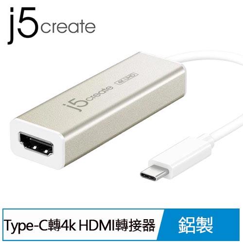 j5create JCA153 USB Type-C轉4k HDMI轉接器