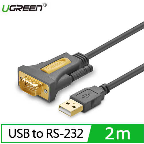 UGREEN 綠聯 USB to RS-232訊號轉換器 2M