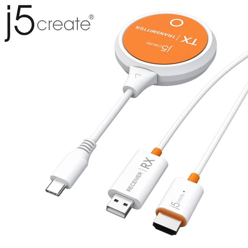 j5 凱捷 1080p 高畫質 無線USB-C / HDMI 影音傳輸器 JVAW62原價2490(省500)