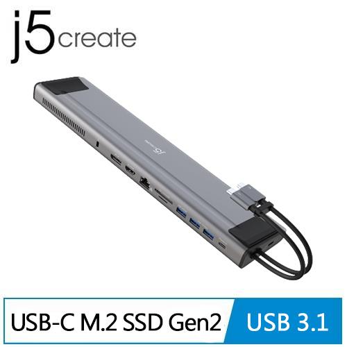 j5 凱捷 JCD552 USB-C M.2 SSD Gen2多功能儲存擴充座原價3990(省1000)