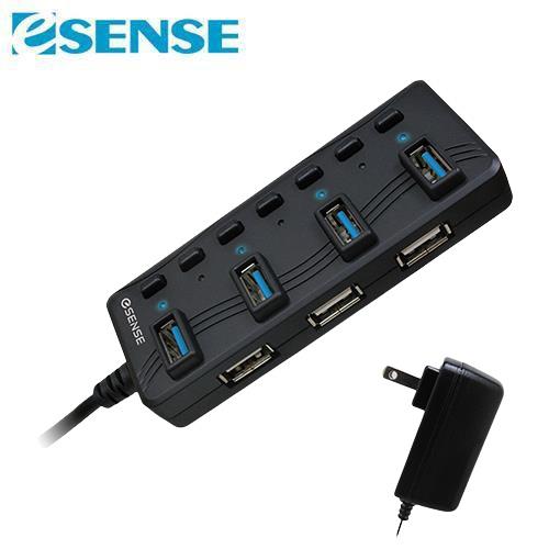 Esense逸盛 擴充專家7-Port Hub USB3.0版-2A GPH885原價840(省241)