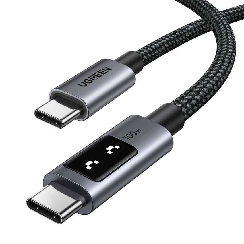 綠聯 小機器人 100W 雙USB-C 傳輸線 1M 深空灰原價 639 (省 140)