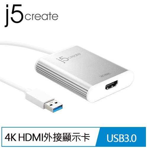 j5create JUA354 USB 3.0 to 4K HDMI外接顯示卡
