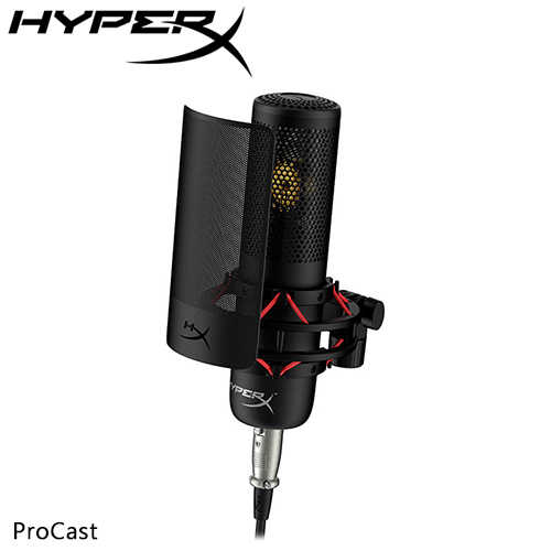 HyperX ProCast 大振膜電容麥克風 XLR 接頭 699Z0AA