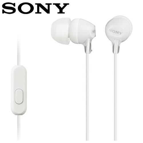 【公司貨-非平輸】SONY 索尼 EX15AP 智慧手機線控入耳式耳麥 白