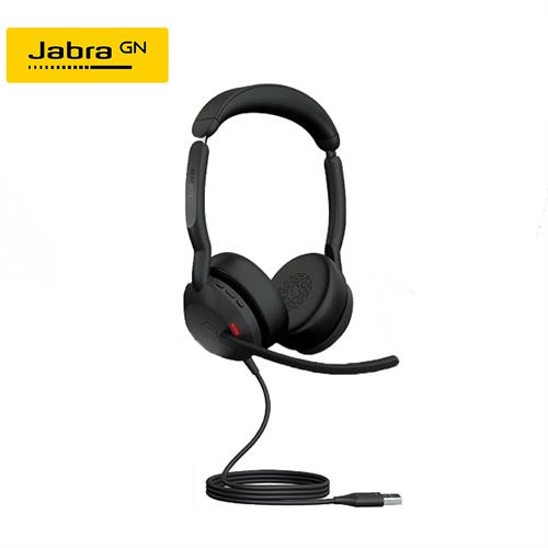 【Jabra】Evolve2 50-MS 商務有線貼耳式主動降噪耳機麥克風 USB-A