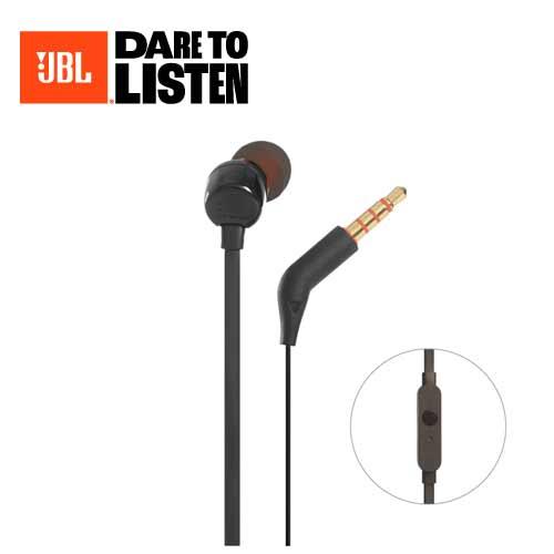 【JBL】TUNE 110 3.5mm線控耳機 黑