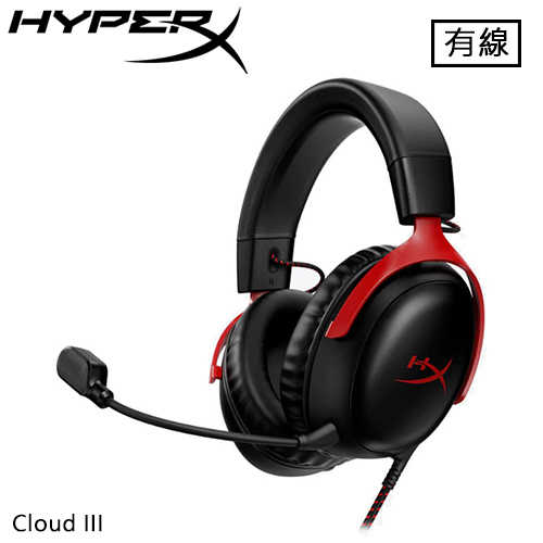 HyperX Cloud III 電競耳麥 黑紅 727A9AA原價3140(省550)
