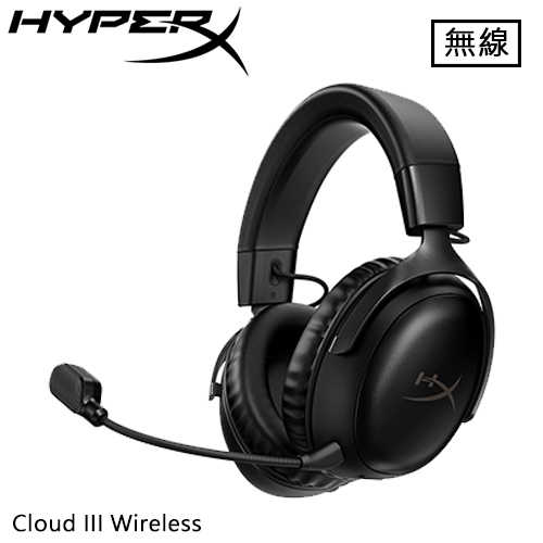 HyperX Cloud III Wireless 颶風3 無線電競耳機 黑 77Z45AA原價4500(省1110)