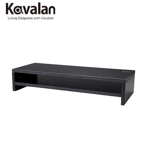 Kavalan 木質螢幕固定雙層支架(L) 黑橡木原價530(省131)