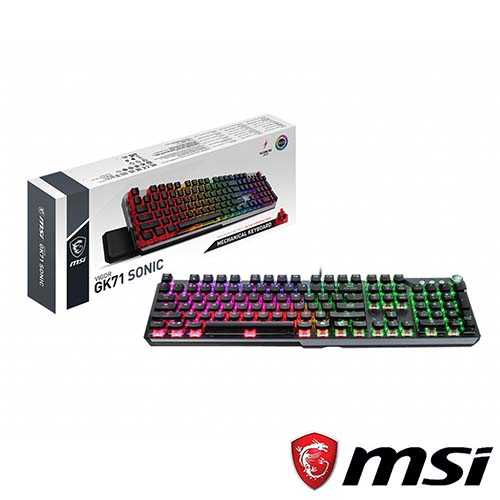 MSI Vigor GK71 Sonic TC 紅軸 電競鍵盤
