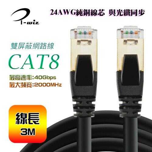 i-wiz CAT.8 S/FTP 超高速網路線 3M