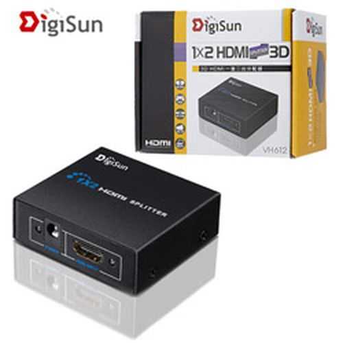DigiSun 3D HDMI 一進二出影音分配器 VH612