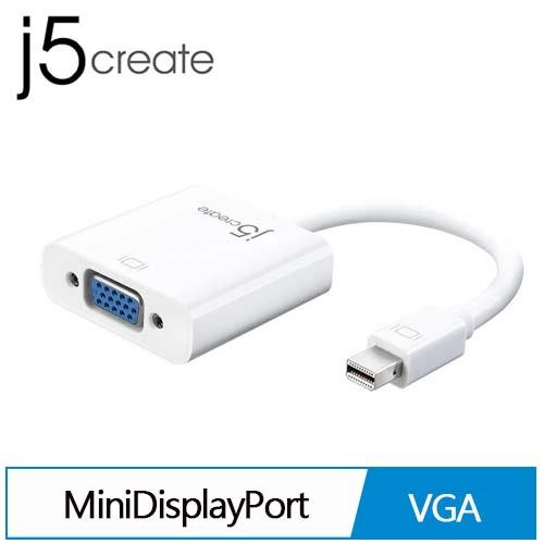j5create JDA112 Mini DisplayPort to VGA 轉接器