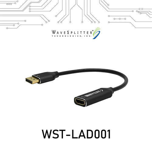 WaveSplitt主動式DisplayPort 1.4 to HDMI 8K60Hz HDR轉接器