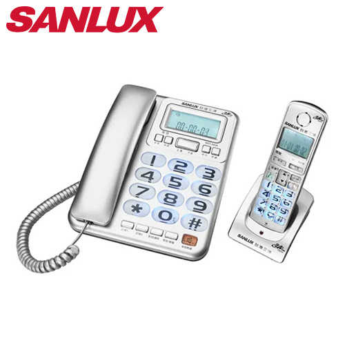 SANLUX 臺灣三洋 數位子母無線電話機 DCT-8918 銀