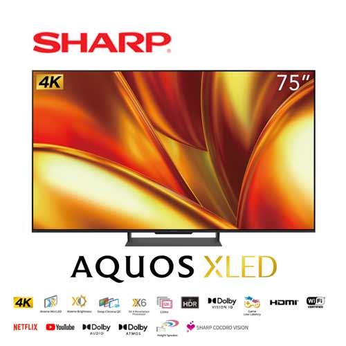 SHARP夏普 75吋 Mini LED 4K 顯示器 4T-C75GU8500X (含基本安裝)