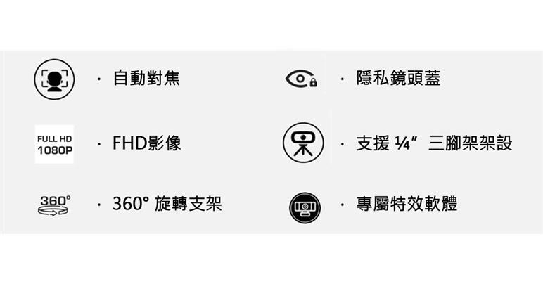 AVerMedia 圓剛 1080p 高畫質自動變焦網路攝影機 PW310P