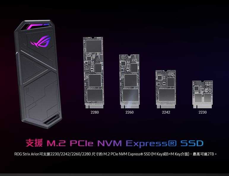 ASUS華碩 ROG Strix Arion M.2 NVMe SSD 外接盒 (ESD-S1C)