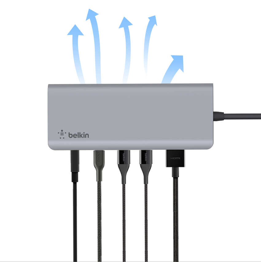 Belkin Type-C 7合一多媒體集線器 (支援100W供電) AVC009BTSGY