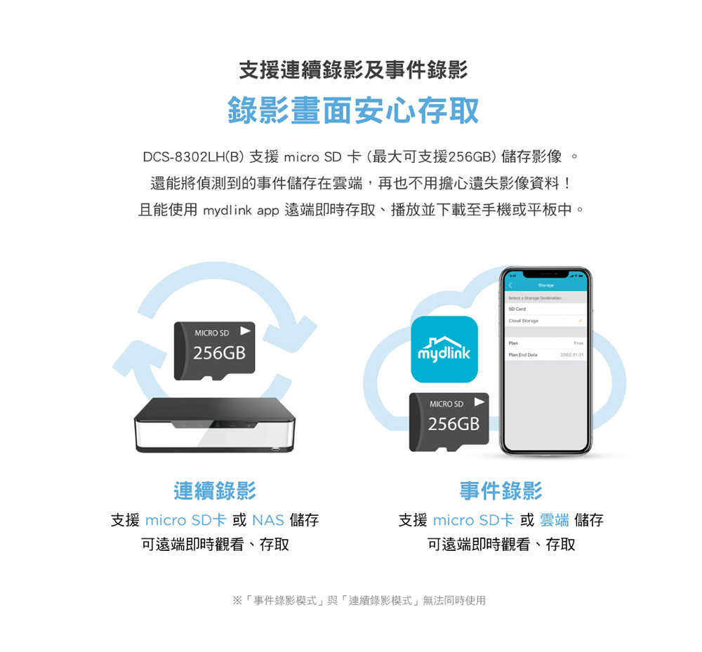 D-Link 友訊 DCS-8302LH(B) 2K超廣角無線網路攝影機