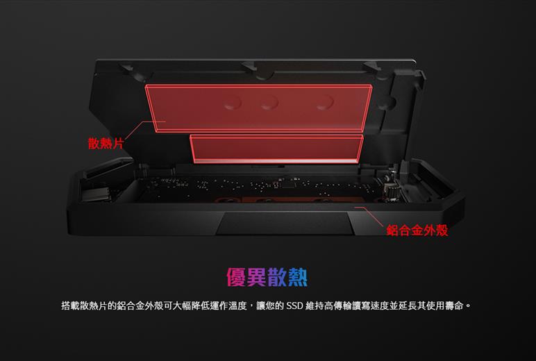 ASUS華碩 ROG Strix Arion M.2 NVMe SSD 外接盒 (ESD-S1C)
