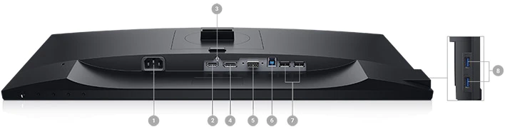 Dell 23 Monitor - P2319H | Connectivity Options Dell 23 Monitor - P2319H | Connectivity Options
