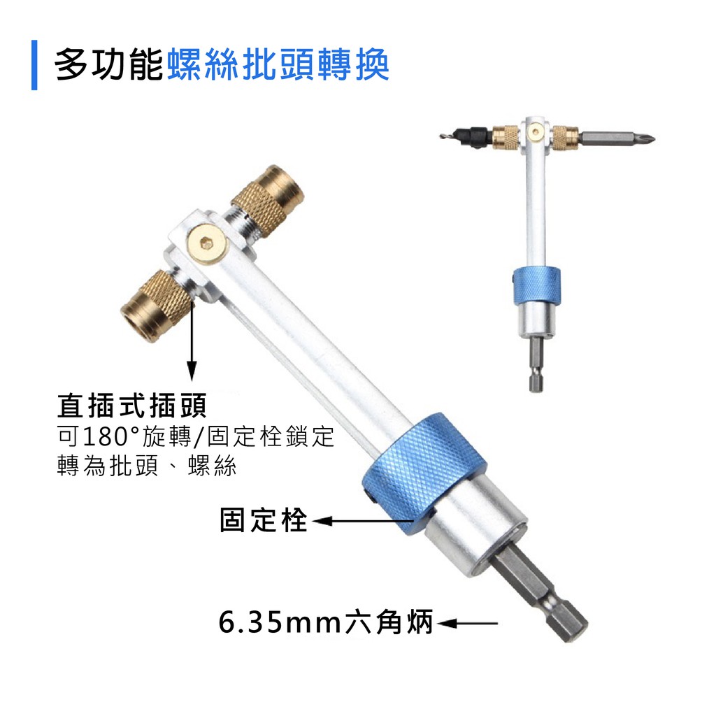 20件高速鋼雙頭鑽 轉換器 D20 蓋斯工具 白鋼組 鑽孔 鎖螺絲 沉頭鑽 鑽頭 內六角扳手 批頭轉換 快速轉換工具