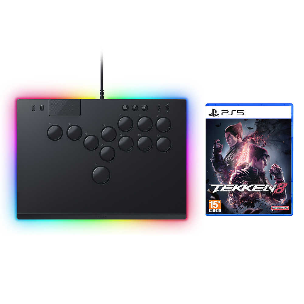 【Razer 雷蛇】Kitsune 按鈕街機控制器 RGB 全按鍵控制器(WINDOWS/PS5)